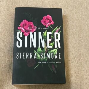 'Sinner' Book with Black Cover